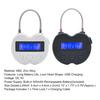 1 Set Smart Time Lock Long Battery Life Love Heart Shape Rechargeable Bondage Timer Couples Accessories for Home
