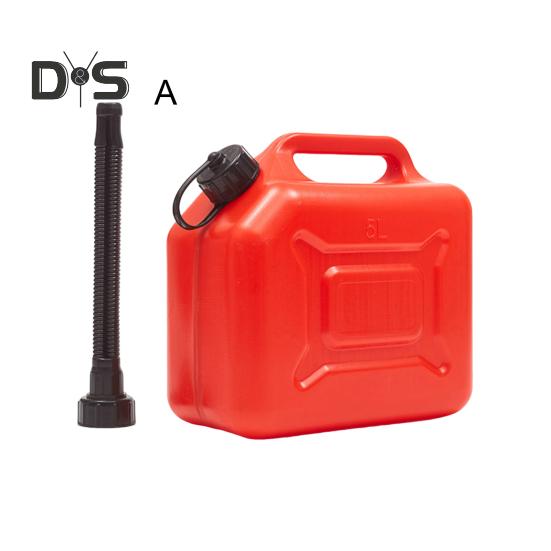 5L/10L Fuel Tank Plastic Transfer Tank with Spout And Handle Portable Fuel Storage Container for Cars Motorcycle Truck