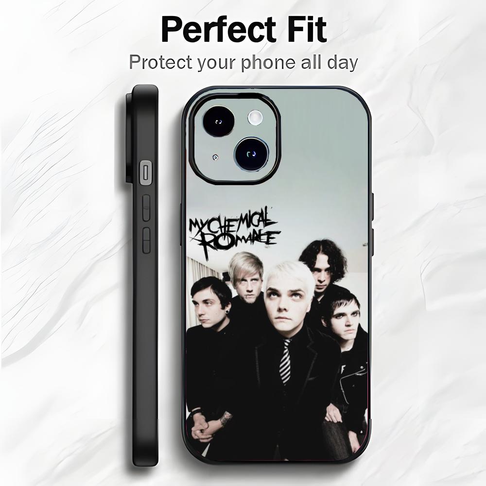 Emo Rock Legends M-My Chemical Romance Phone Case Phone Case Soft Packaging Lightweight For iPhone17 16 15 14 13ProMax