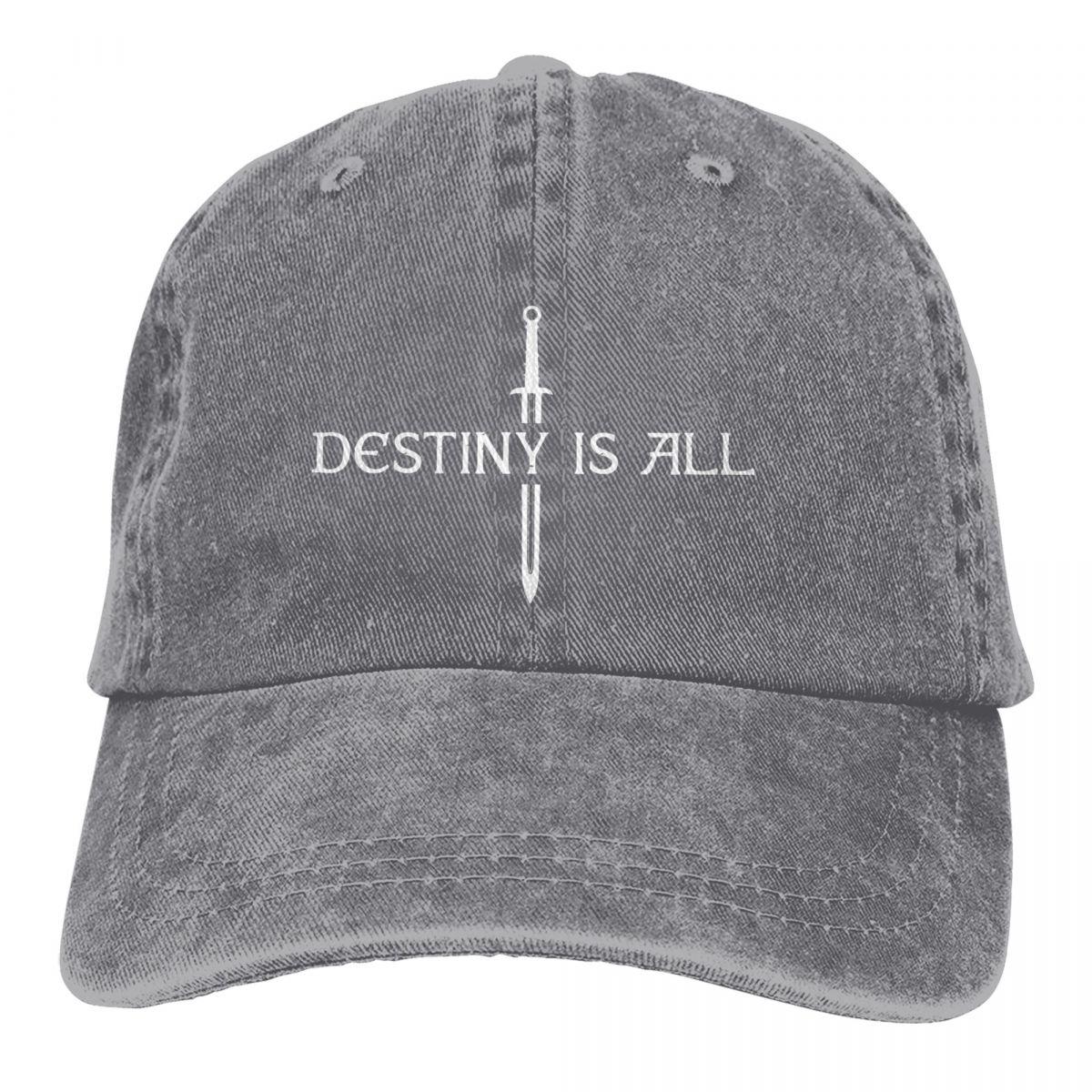 

Бейсбольная кепка Destiny Is All, шляпы унисекс, женские кепки с защитой козырька Snapback, кепки «Последнее королевство» One Size