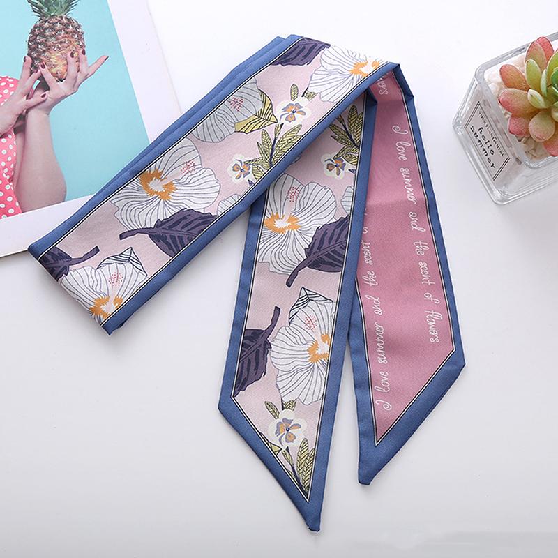 Fashion Long Silk Scarf Hair Band Hair-Binding All-Match High Sense Headdress Celebrity Hair Accessories For Women Headband