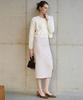 Angelobiano Ruelle Draped Skirt Beige