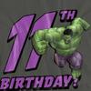 The Incredible Hulk Womens/Ladies 11th Birthday T-Shirt