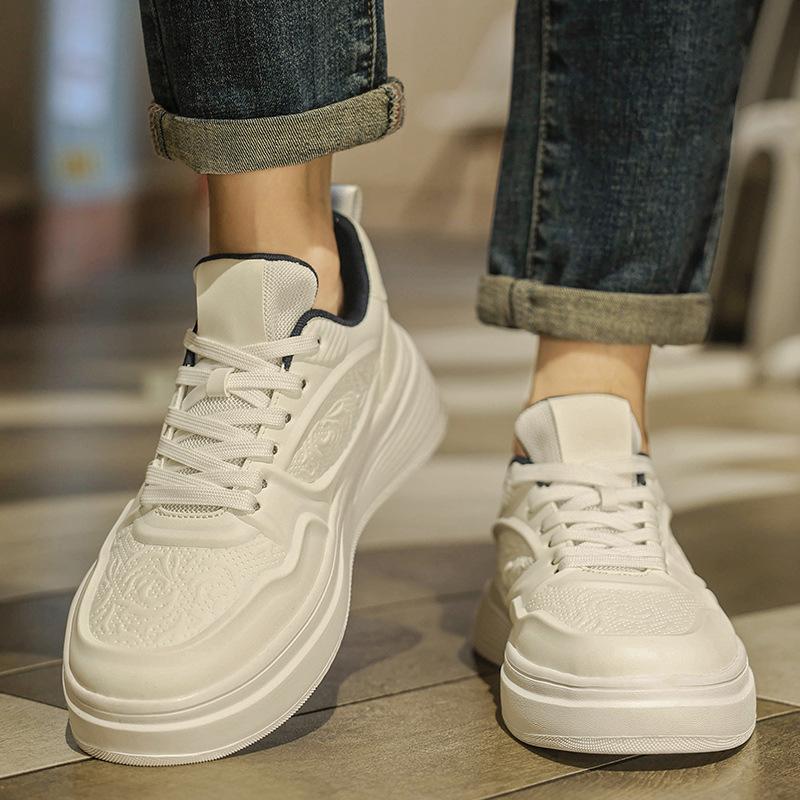 Autumn new men's casual board shoes niche Harajuku versatile sports shoes one pedal thick-soled wear-resistant running tide shoes