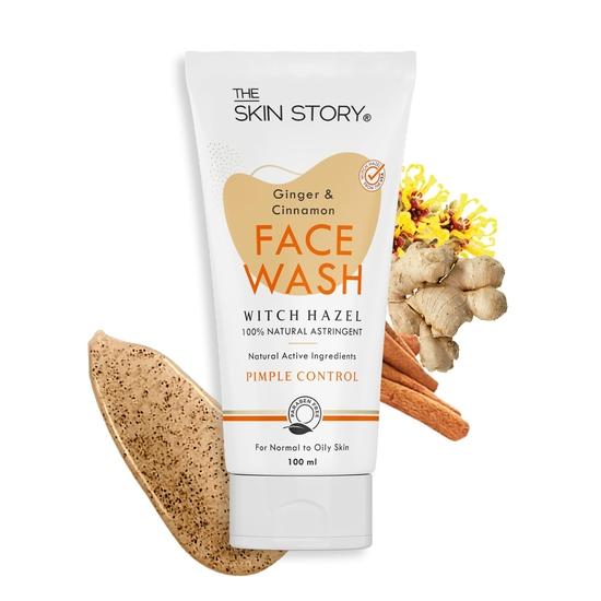 The Skin Story Gesichtsreinigungskombination, Moringa & Sheabutter Gesichtsreinigung(100ml) und Ingwer & Zimt Pickelkontrolle Gesichtswaschgel (100ml), 2er-Pack