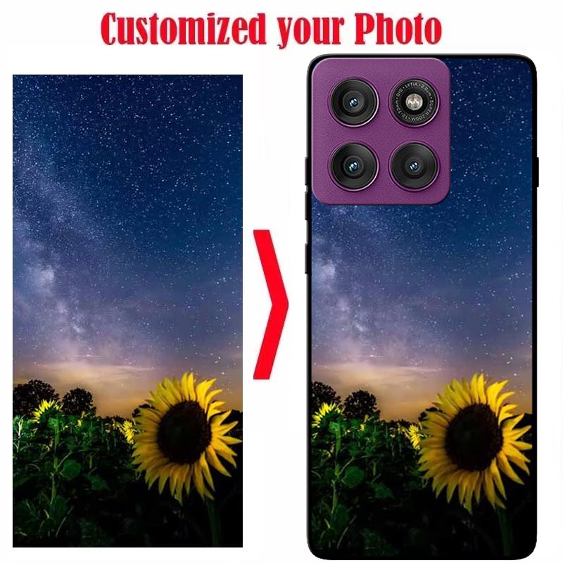

Customized DIY Black Silicone Soft Phone Case For Motorola Edge 60 Pro 60 Fusion 60 Stylus Edge 50 Fusion 50Pro 50Neo Back Cover Other Model