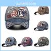 Biker Adult Size Baseball Cap With Distressed Style