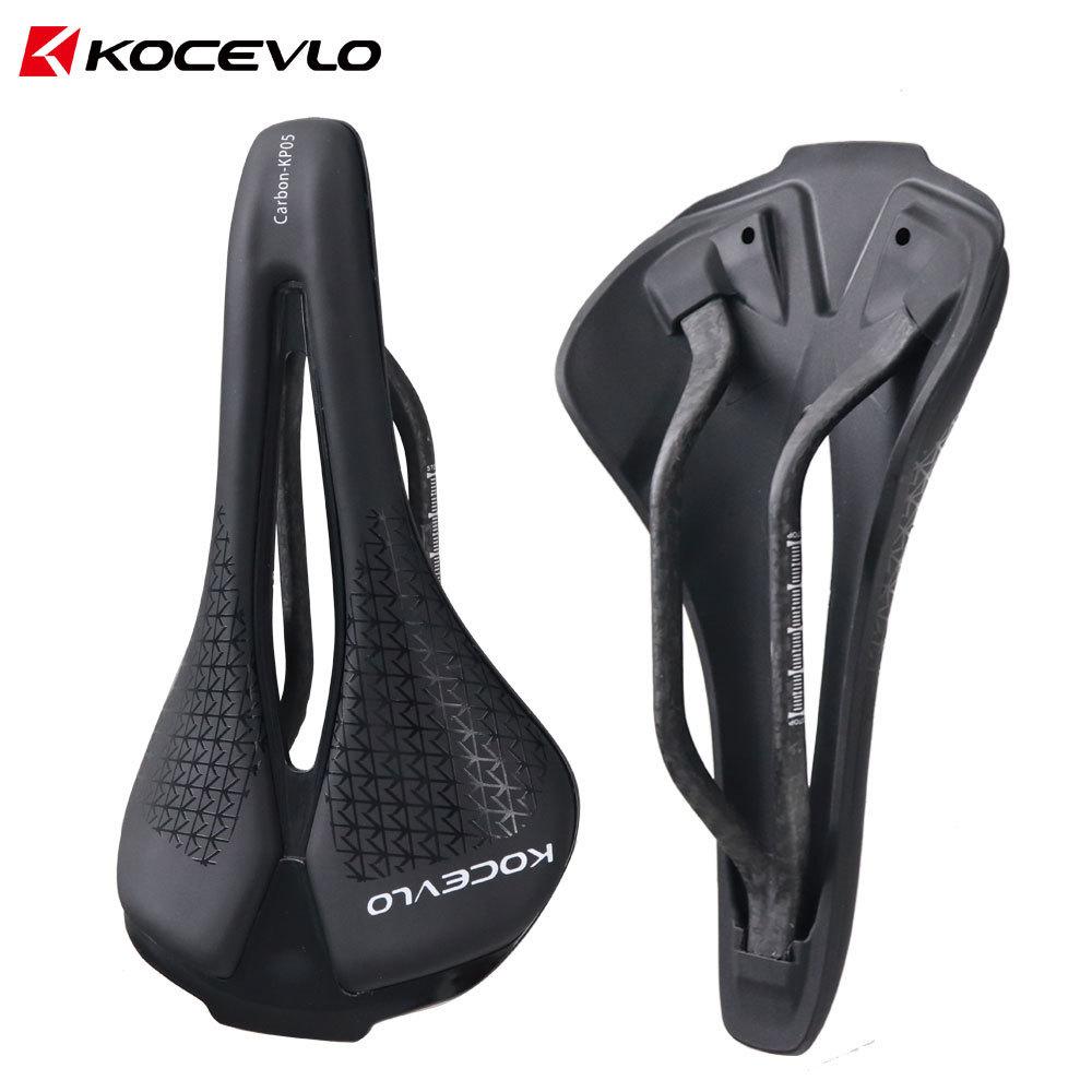 Ultra-light Carbon Bow Bicycle Seat Cushion Mountain Road Bike Saddle Leather Seat Cushion Hollow Soft Seat Cycling Seat