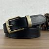 2.8Cm Wide Retro Fashion Belt Women'S Leather Pin Buckle First Layer Cowhide Casual Jeans Belt Women'S