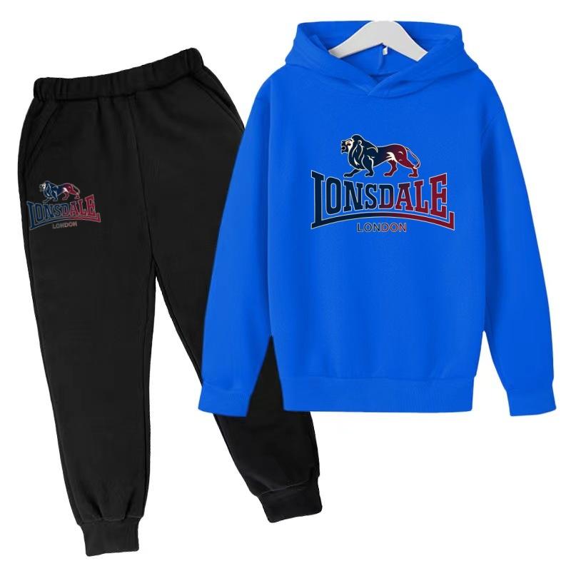 New Children's Sports Clothing Sets-Boys' Girls' Hooded Sweatshirts Pants (3-13 Years Old) Top+Bottoms Children's Brand Clothing