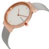 SKAGEN Ancher White Dial Stainless Steel Mesh Ladies Watch Women's Quartz Watch 50m 34mm hour SKW2616