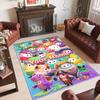 Personalized Crystal Velvet Carpet Custom Name Text,Fall Guys Anti Slip Area Rug For Home Decoration