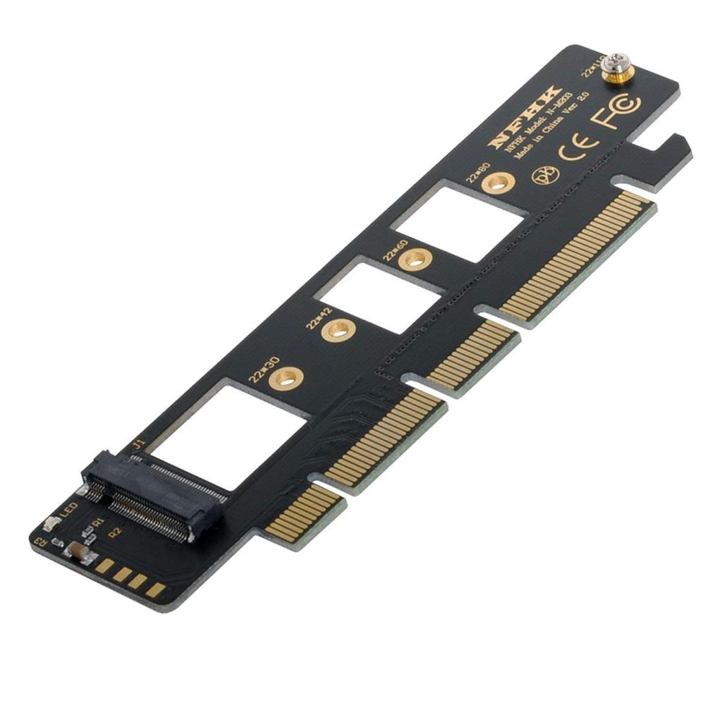 Xiwai NGFF NVMe AHCI SSD 16x 4X Adapter for 110mm 80mm SSDs M.2 M-Key - PCI-E 3.0