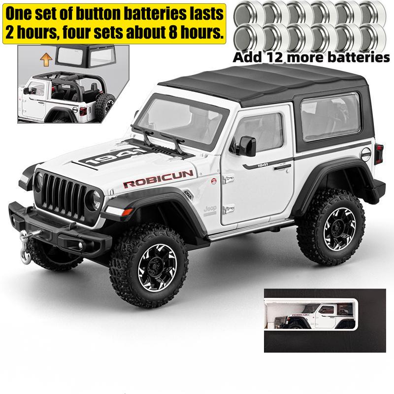 1:24 Jeep Wrangler Rubicon Off Road SUV Legierung Druckguss Modellauto Premium Zuhause Trendige Spielzeuge Ausstellungsdekorationen Geburtstagsgeschenke Junge