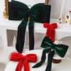 Flocking Large Bow Decor Soft Hanging Bowknot Christmas Bow Decoration  Home Decoration