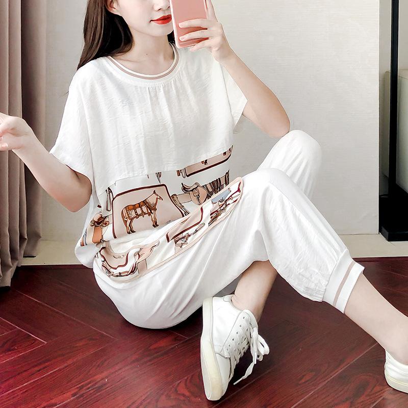Casual Fashion Sports Suit New Summer Wear Temperament and Fashionable Goddess Style Clothes Summer Two-piece Set