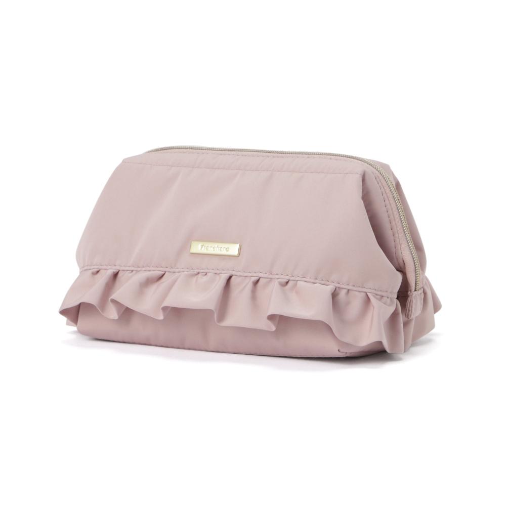 Franc Franc Japan [ec Limited Outlet Item] Frill Wire Pouch Pink