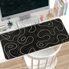 Pad de Mouse Antiderrapante Linha Artística Pad para Console de Jogo Acessórios de Mesa Teclado Mouse Pad Pad de Escritório Pad para Computador Laptop