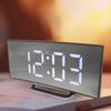 Intelligent Curved Electronic Clock LED Screen Snooze Desktop Clock USB Charging Multi-function Living Room Bedroom Dorm Clock