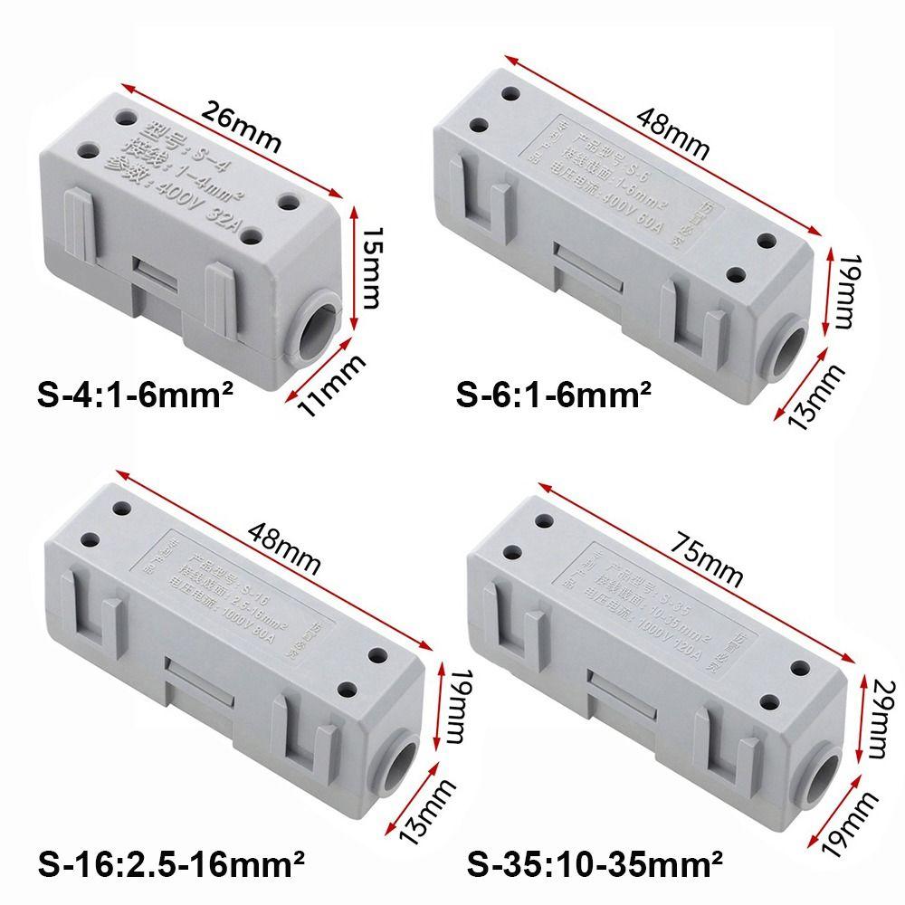 New Spliceable High Power Splitter Brass Reusable Quick Terminal Block Wire Connector Electrical