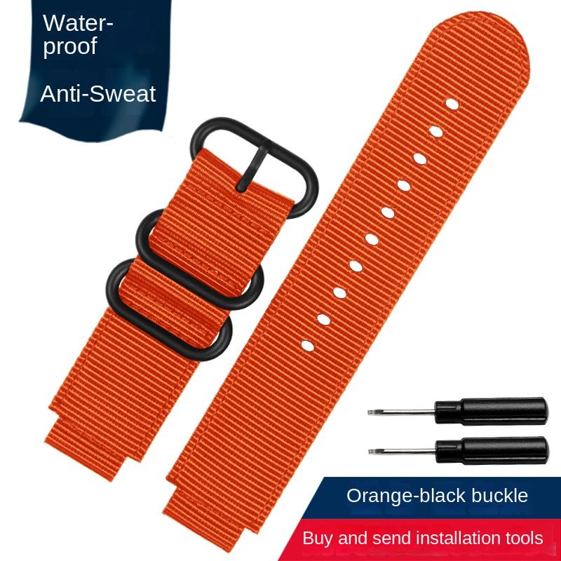 Canvas-Uhrenarmband 18mm für CASIO PRG-260/550PRW-3500/2500/5100 Box AE1200/1300 W-219 Modifiziertes Nylon-Uhrenarmband Herrenarmband
