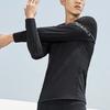 Li Ning Mesh Tight Training Fitness Wear Men tops Standard-Black AUDQ069-1