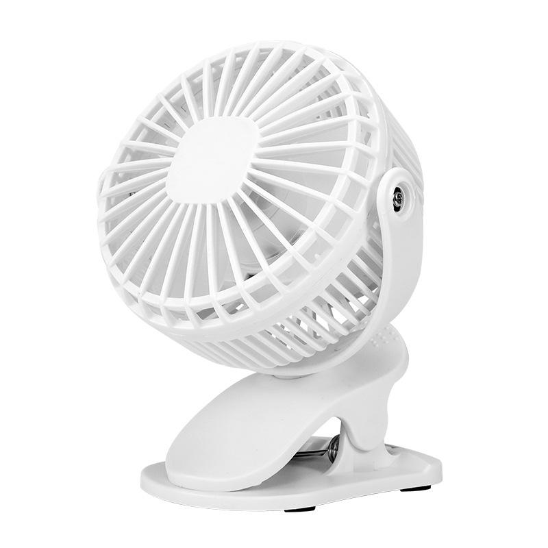 

4 Multi-Functional USB Rechargeable Clip Fan, Strong Wind, Portable for Office and Dorms 123x110x115 mm белый