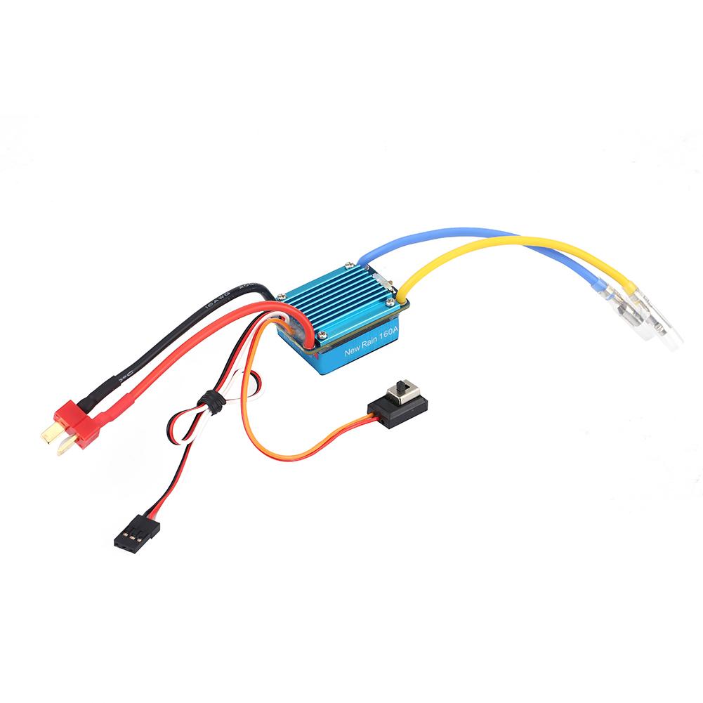 3S 160A Waterproof Brushed ESC With 5V 1A BEC T Plug For 1 12 (Or Lager) RC Car