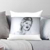 Pretty Model Pose Square Pillowcase Polyester Linen Velvet Pattern Zip Decorative Pillow Case Sofa Seater Cushion Cover