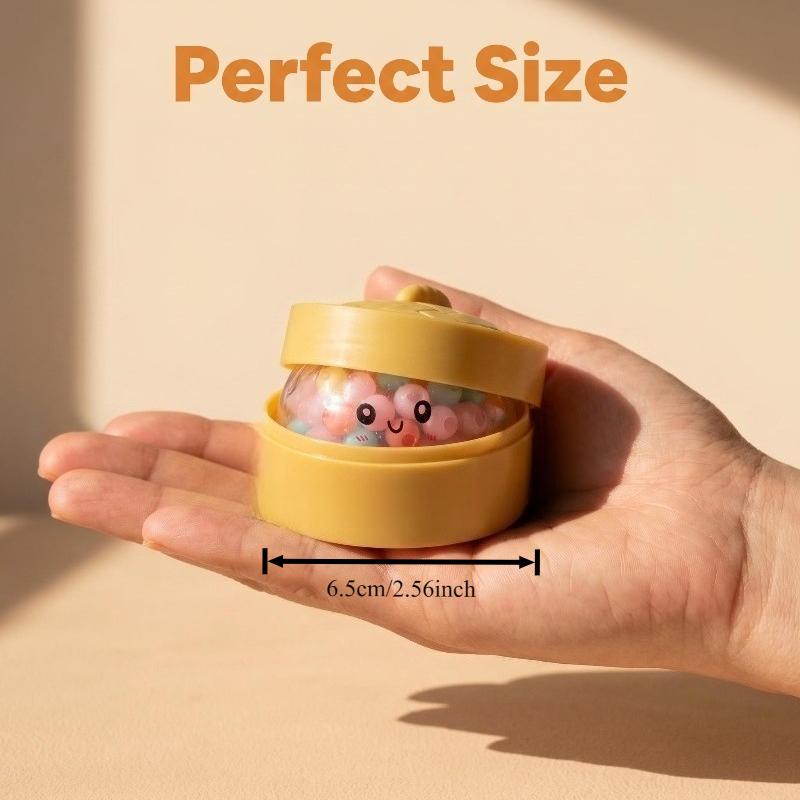 Realistic Steamed Bun Squeeze Toys, Colorful Steamed Bun Squeeze Toys Cute, Kids' Item Party Favor Stress Relief Toys