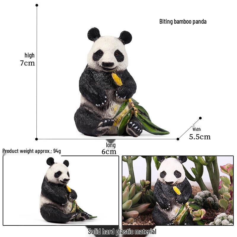 Wildlife Simulation Model: Tiger, Lion, Panda, Elephant, Rhinoceros, Kangaroo, Leopard, Horse, Sheep Toy Set