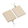 Geometric Earrings Wooden Drop Ear Stud For Women