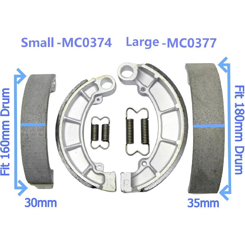 Rear Brake Shoes Pads for Honda TRX 350 400 420 450 500 Fourtrax Foreman Rancher MC0374