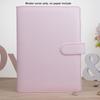 PU Leather Macaroon Color Planner Book Notebook Cover Notepad Cover Binder Cover Loose-Leaf Cover