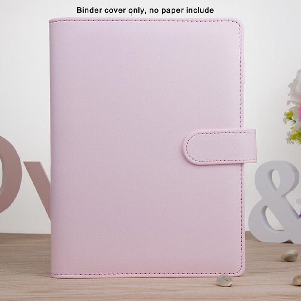 PU Leather Macaroon Color Planner Book Notebook Cover Notepad Cover Binder Cover Loose-Leaf Cover
