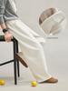 Wool Blend Fleece Slimming Warm Artistic Sweatpants