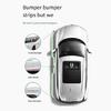 4pcs Flexible Bumper Guard Strips with Strong Adhesive Front & Rear Bumper Guard Upgrades for Car Front & Rear Safety