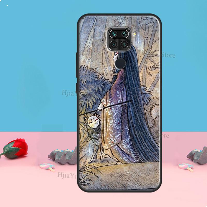 Kitsune Fox Art Für Xiaomi Redmi Hinweis 11 10 9 8 Pro 11S 10S Telefon Fall Für Redmi 10 9 9A 9C 9T Abdeckung Shell