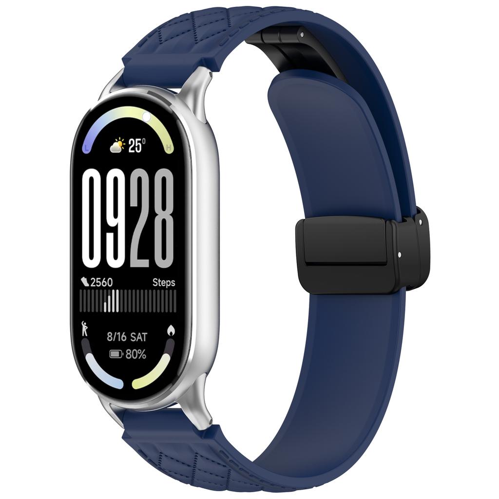 Magnetic Sport Band for Miband 10/9/8 Silicone Strap For Xiaomi Watch 8/9/10 NFC Smartwatch Replacement Women Bracelet