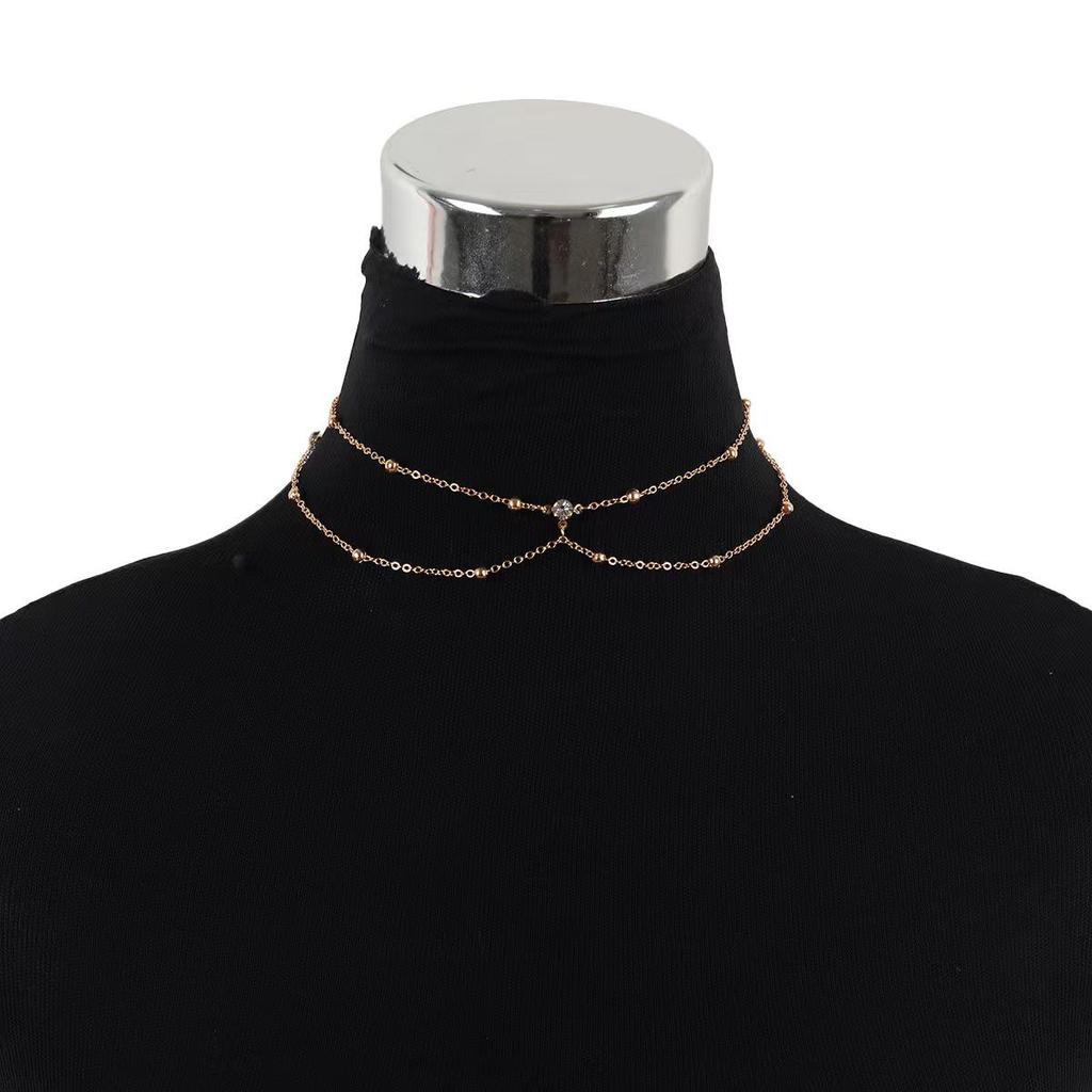 Elegant European & American Style Sexy Choker Necklace: Women’s High-End Bikini Clavicle & Body Chain