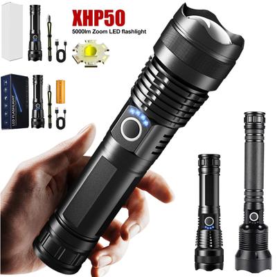 Lanternă X92 cu lumină puternică, reîncărcabilă prin USB, focalizare telescopică, super strălucitoare, la distanță lungă, lanternă din aliaj de aluminiu X71