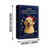 New Christmas Dog Advent Countdown 24 Days 2D Acrylic Decor Dog Xmas Tree Decoration 2025 Countdown Calendar for Holiday