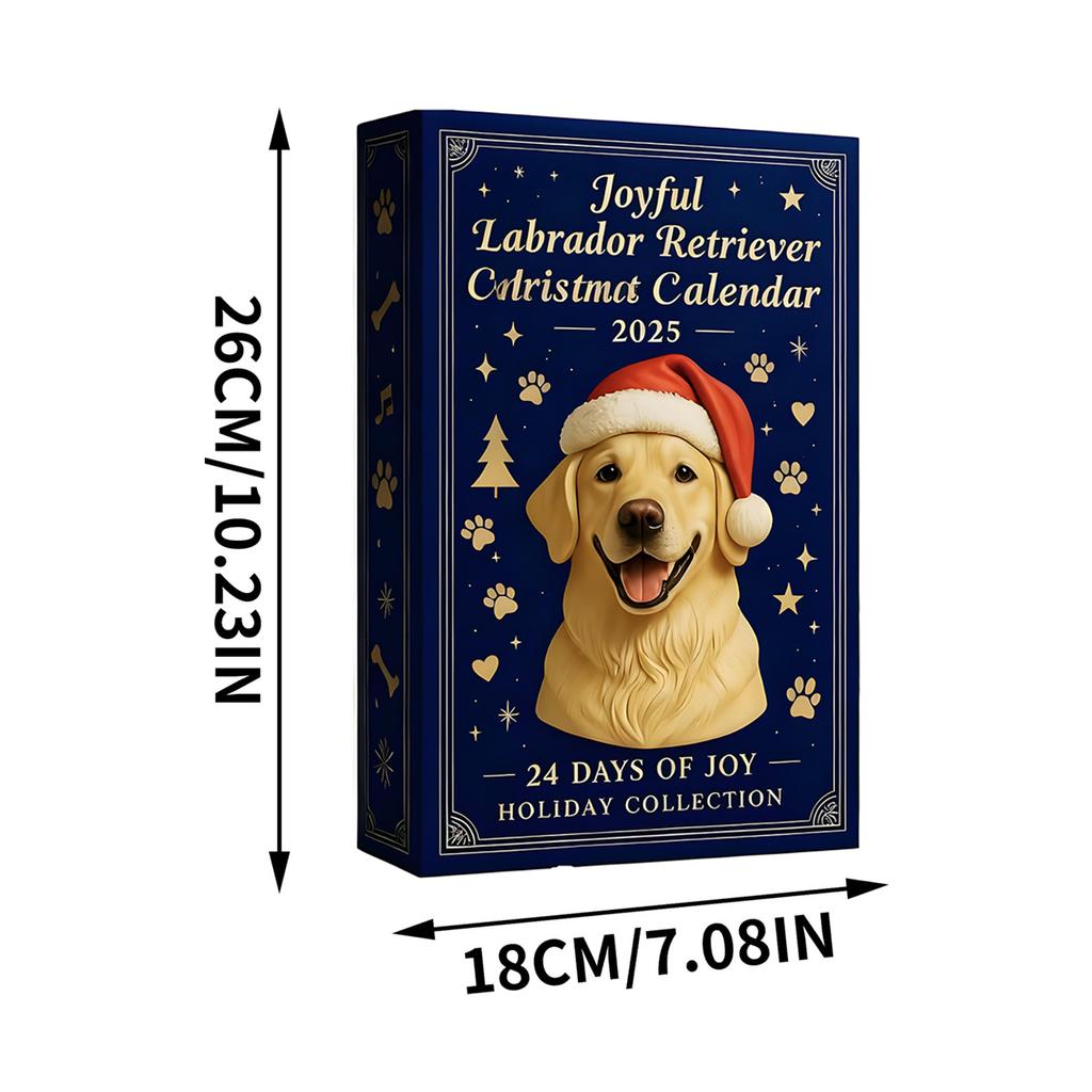 New Christmas Dog Advent Countdown 24 Days 2D Acrylic Decor Dog Xmas Tree Decoration 2025 Countdown Calendar for Holiday