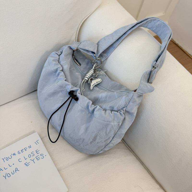 Literary Dumpling Bag Women's Summer New Leisure Commuter Shoulder Bag Niche Messenger Bag