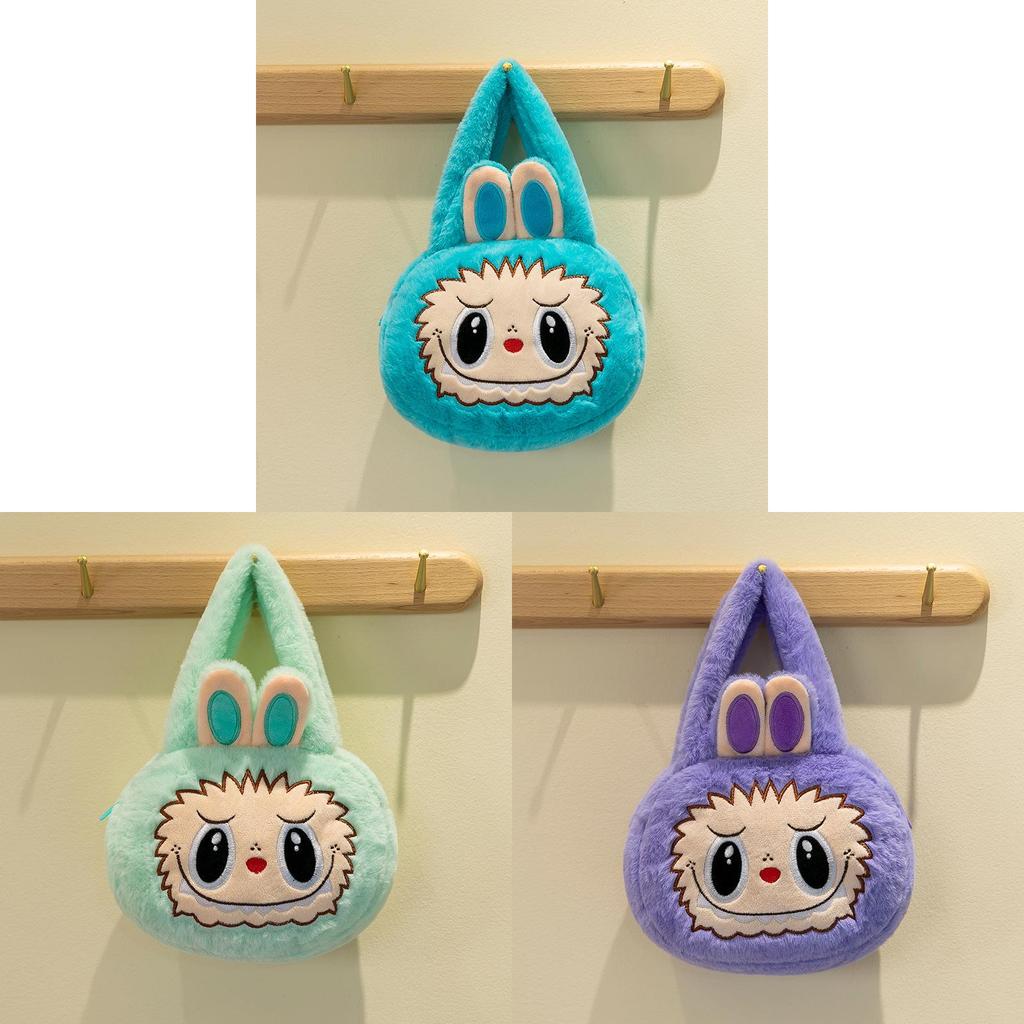Entzückliche Plüsch Labubu Cartoon Tier Handtasche Niedliche Weiche Tragetasche Für Kinder Und Freundinnen