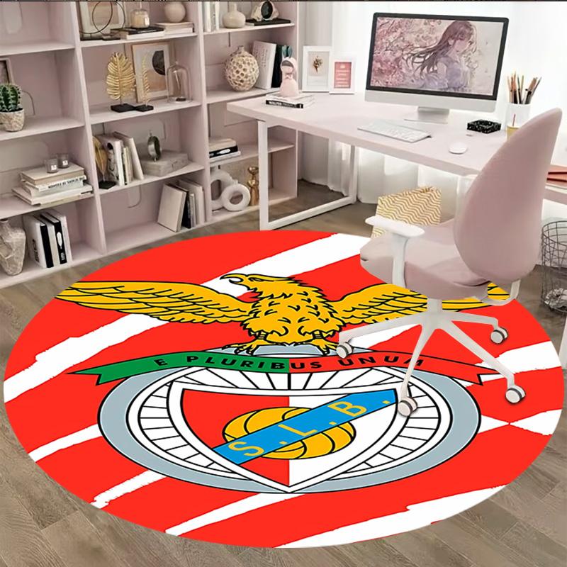 1pc Football Team (18) Print Round Carpet Chair Round Carpet Suitable for Bedroom Living Room Home Decorative Carpet