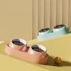JINGRUIXIANG Elevated Cat Feeding Bowl with Neck Protection