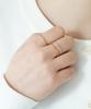 Alleun Silver 925 Heart Bold Ring Friendship Layering