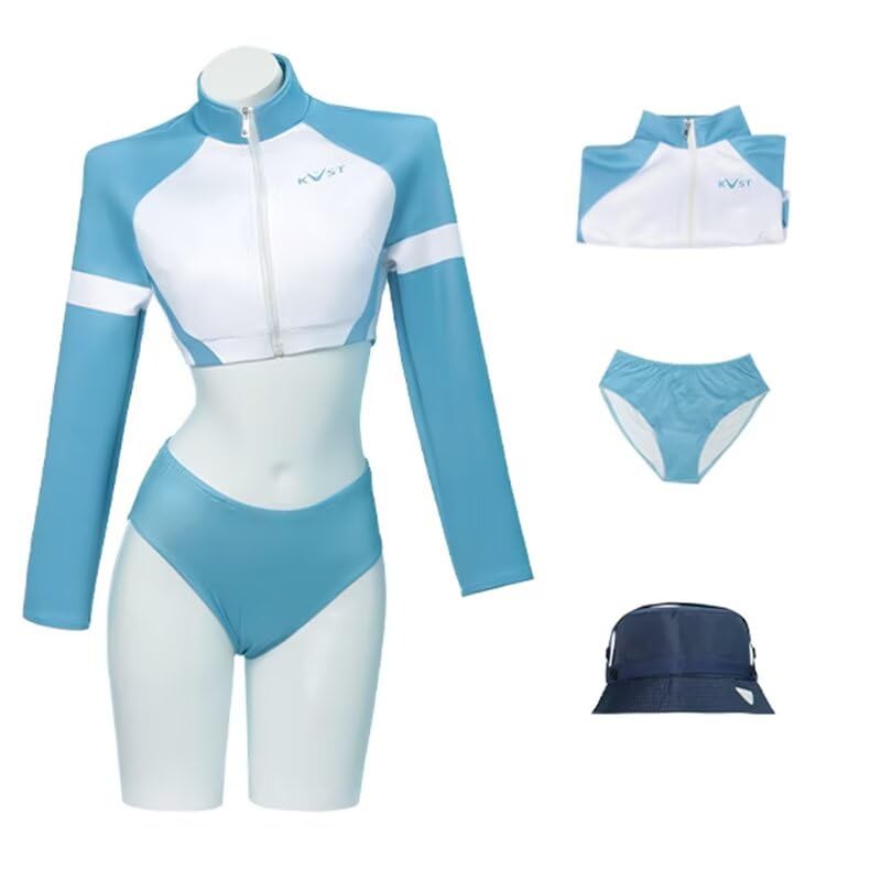 

Moemoeya Blue Archive Саки Сораи Купальник с Косплей Летний Спецназ Кролик Костюм для и Размер M Шляпа, Костюм, Костюм,