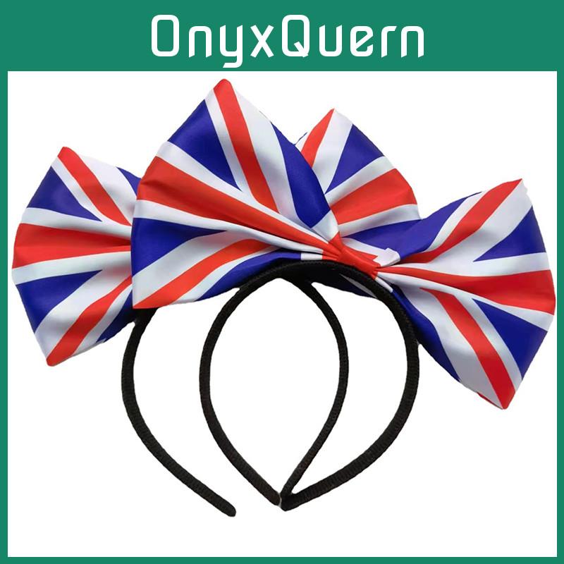 Platinum Jubilee Union Jack Bow Tie Headband Hairband For Men And Women Perfect For Celebrations